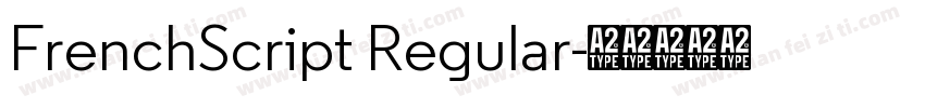 FrenchScript Regular字体转换